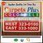 4x8 coroplast reflective polyethylene security yard signs