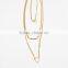 Minimal 3 Layered Geometry Cutout Mens Womens Accessories Fashion Necklace 2016