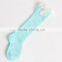 Children overknee socks european hot selling lace flower rhombus cotton girl long socks