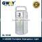 NEW ABS plastic rechargeable emergency light for camping 24pcs of 0.5W 5730 SMD LED lanterns