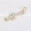 925 silver artificial diamond round ring pendant for women musical notes pendant