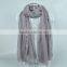 Wholesale Women Fashion Solid Color Cotton Pearl Scarf With Jewelry