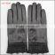 ladies sheepskin leather hand gloves with lace black