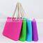 2015 fasion colorful silicone tote bag, beach bag