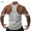 Factory directory 100% cotton printing logo mens gym tank top wholesale stringer singlet