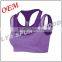 Factory OEM Dry Fit Custom Gym Sports Wholesale Small MOQ Polyester Spandex Womens Fitness Yoga Bra