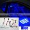 2X Bright LED Blue Map Dome light interior Bulbs 12SMD Panel Xenon HID Lamp OY-1