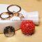 3D Alloy Metal Luxury Car Crystal Rhinestone Ball Keyring Keychain Wholesale