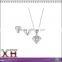 925 Sterling Silver Diamond Necklace 925 Diamond Earings Artificial Diamond Jewelry