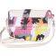 Ladies chromatic camouflage PU trendy sling bags