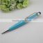 TCR-08 novelty crystal touch pen , 3 in 1 stylus pen with usb drive