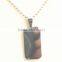 Stainless steel rectangle pendant custom rectangle pendant tag engravable