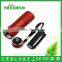 professional mini 9 leds torch light red color multipurpose waterpreoof 9 leds flashlight for outdoor hiking or camping