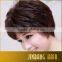 Short Kind Synthetic Black Brown Color Loose Wave Hair Wig For Woman