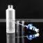 frosted cosmetic glass bottle with aluminum pump in stock