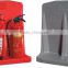 Red single and double fire extinguisher stand                        
                                                                                Supplier's Choice