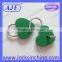 AJF Green Heart shape padlocks with key for wedding decoration