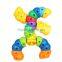 Intelligent plastic block set promotional toys plastic pipeline blocks toys