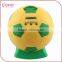 CHINA custom plastic coin football money bank,OEM kis factory make plastic electronic and digital football shape money banks