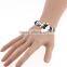 Wholesale weave Leather Cuff Wrap Wristband Bangle Skull Anchor Clasp Bracelet