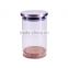 25oz home storage jar with cork/metal lid,home organization jar