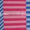 blue white diagonal lines stripe polyester milk fiber julian Spandex printed lycra Fabric