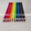 7" standard size triangular shape high quality 4.0mm color lead tri-grip color pencil