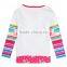 (F5294) 2-6Y white new designs cotton children's clothes long sleeves kids clothing nova kids child t shirt