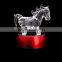 China factory chinese zodiac animal horse figurines crystal gift craft for sale