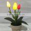 wedding table centerpieces restaurant decoration artificial tulip lighting bonsai flowers with factory price