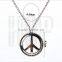 Best selling fashion zinc alloy silver peace pendant