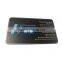 Standard QR code metal plate printing black metal card