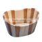 Home Fashion Eco-Friendly Sliding Lid Wooden Bucket Set