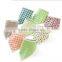 Baby cotton thickening bib,Coral fleece buckle triangle quick-drying baby bibs