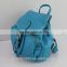 2016 soft fabric backpack fashion blue backpack girl 's school bag