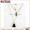 Fashion multilayer long cross pendant chain necklace wholesale