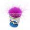 fake fur ball solid perfume container /lip gloss ring, with fake fur ball , EN71, CPSIA, REACH, RoHS compliance, OEM designs a