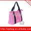 2016 Wholesale Customized Cotton Quilted Tote Bag With Zipper Low MOQ