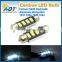 Super white no error code 39mm 5630 smd led festoon light license plate light heatsink long life 50000hours