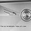 Undermount Handmade Stainless Steel Double Bowl Drainboard Kitchen Sink With CUPC Approved 11650