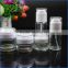 High quality 30ml 50ml airless pump lotion glass bottles cosmetic cream glass jar for face cream
