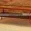 Reclaimed Top Iron Base Coffee Table
