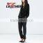 New Arrival Autumn And Winter Black Patchwork Long Trousers Leather Pants Full Length Slim Women's Skinny Pencil Pants