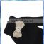 black cheap knit magic gloves with cream bowknot for young girls