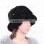 Black mink fur hat/fashion fur hat for women/winter fur hat KZ160064