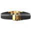 Noproblem D008 FDA Magnetic Titanium Smart Fashion Crystal Newest Fashion Silicone Bracelet