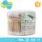 Pure cotton 350 pcs boxes wooden stick q tips