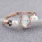 Girls Fashion Alloy Metal Bangle Center Luxury Big Nature Stone Side Black Painted Small Flower Pearl Bangle Bracelets Jewelry