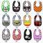 Super soft OEM service supply type 100% embroidery cotton disposable bibs for adult