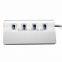 New Portable USB 3.0 4 Port Aluminum USB Splitter Hub With USB Cable
